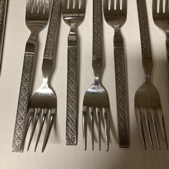 Vintage Frontier Airlines Flatware 24 Pieces Stainless Steel Japan - Picture 2 of 9